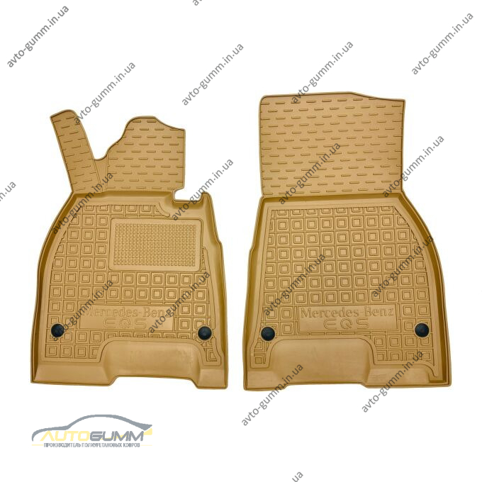Автомобильные коврики в салон Mercedes EQS (V297) 2021- бежевые (AVTO-Gumm)