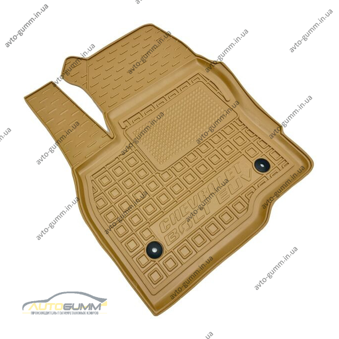 Автомобильные коврики в салон Chevrolet Bolt EUV 2022- бежевые (AVTO-Gumm)
