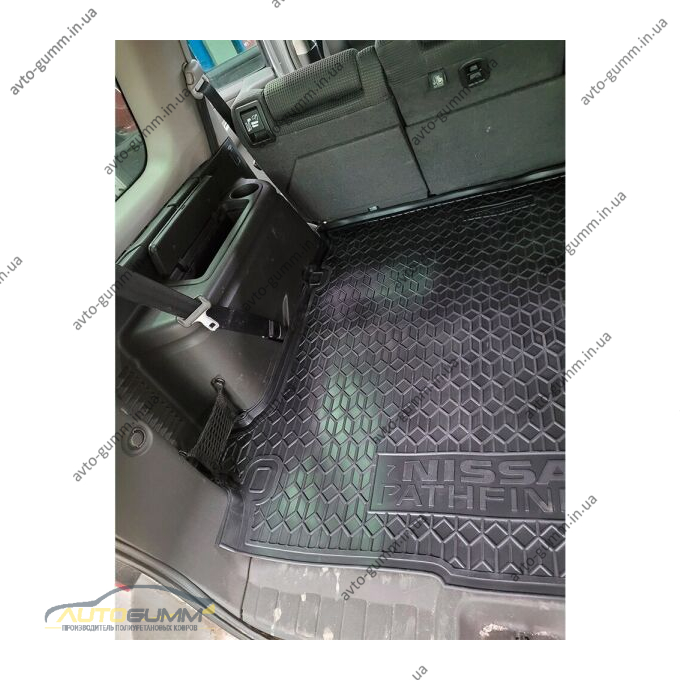 Автомобільний килимок в багажник Nissan Pathfinder 2004- (с ухом) (AVTO-Gumm)
