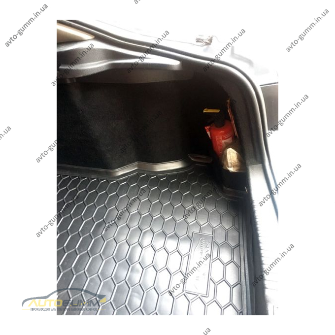 Автомобильный коврик в багажник Renault Laguna 2 2001- Sedan/liftback (Avto-Gumm)