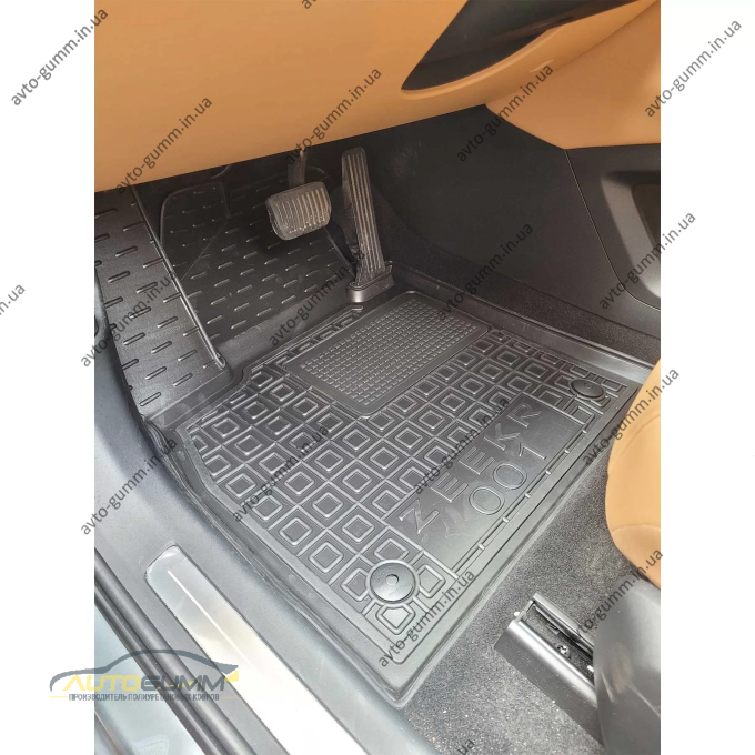 Килимки в салон Zeekr 001 2022- гумові, чорні (AVTO-Gumm)