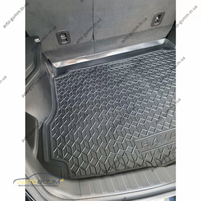 Килимок в багажник Haval M6 2023- гумовий, чорний (AVTO-Gumm)