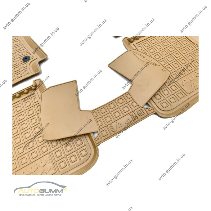 Автомобильные коврики в салон Audi A4 (B8) 2008- бежевые (AVTO-Gumm)