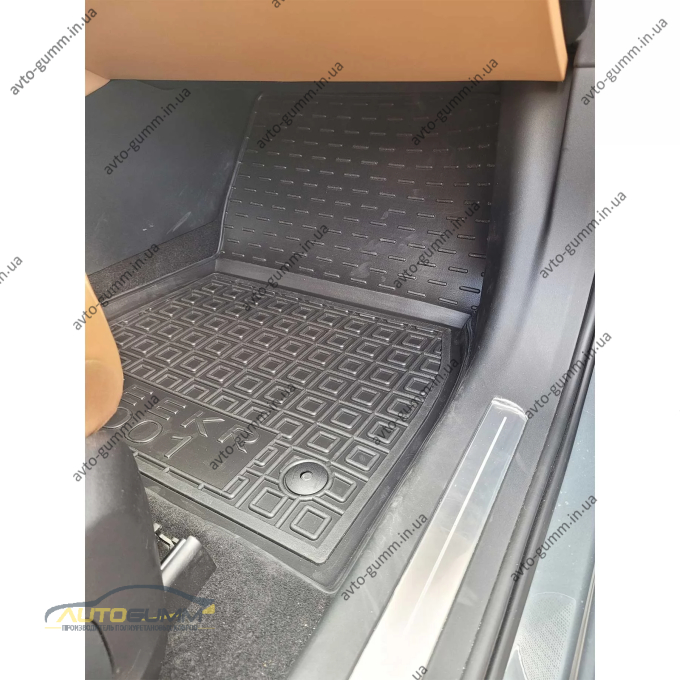 Килимки в салон Zeekr 001 2022- гумові, чорні (AVTO-Gumm)