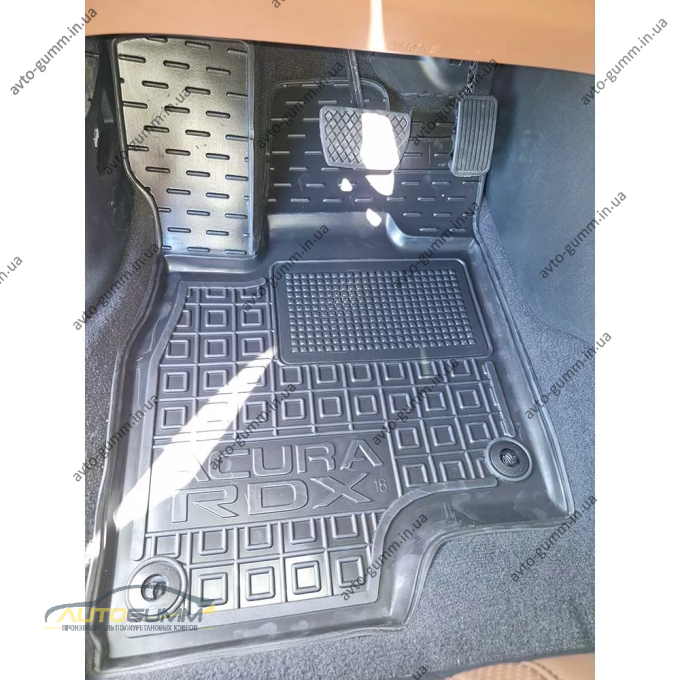 Килимки в салон Acura RDX 2018- гумові, чорні (AVTO-Gumm)