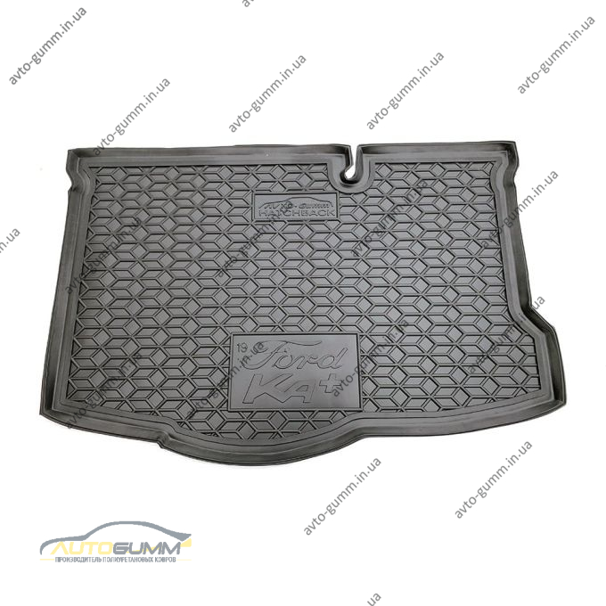 Автомобільний килимок в багажник Ford Ka+ 2019- Hatchback (Avto-Gumm)