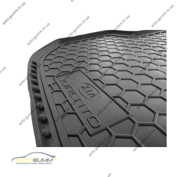 Автомобільний килимок в багажник Kia Sorento 2015- (5 мест) (Avto-Gumm)