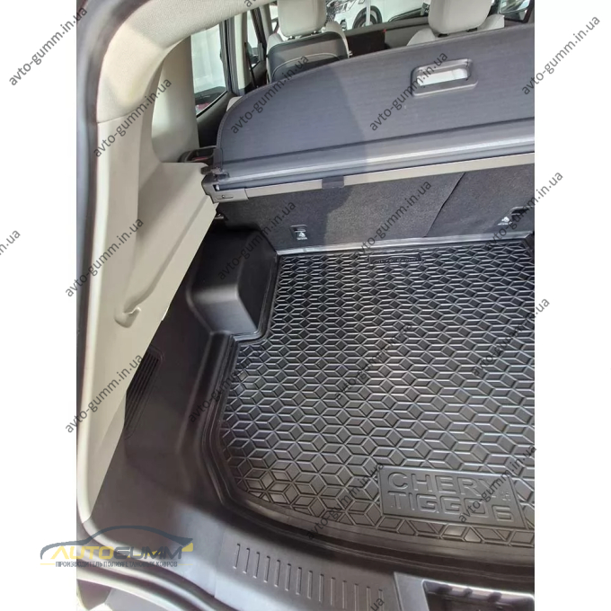 Килимок в багажник Chery Tiggo 6 2025- гумовий, чорний (AVTO-Gumm)
