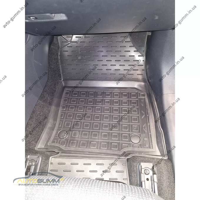 Коврики в салон Toyota RAV4 2026- резиновые, чёрные (AVTO-Gumm)