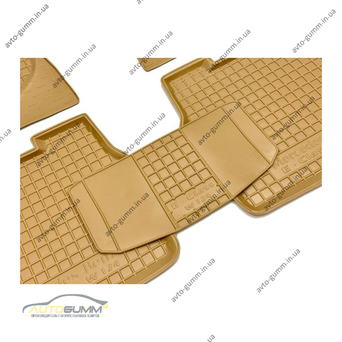 Автомобильные коврики в салон Mercedes E (W124) 1984- бежевые (AVTO-Gumm)