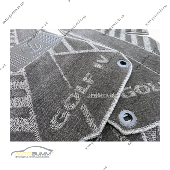 Текстильные коврики в салон Volkswagen Golf 4 1998-2003 (X) серые AVTO-Tex