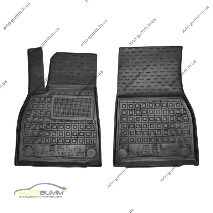 Передние коврики в автомобиль Tesla Model S 2021- (AVTO-Gumm)