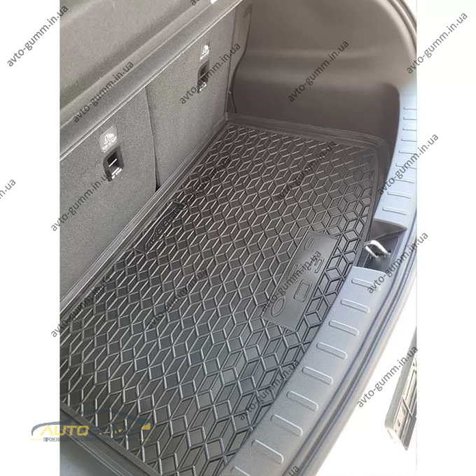 Килимок в багажник Haval ORA 03 2023- гумовий, чорний (AVTO-Gumm)