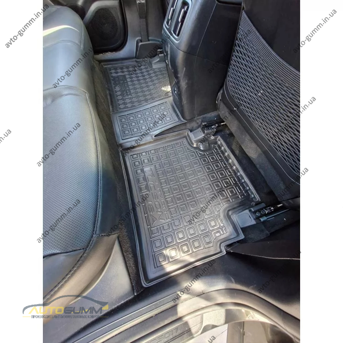 Килимки в салон Hyundai Tucson 2021- довга база, гібрид, USA гумові, чорні (AVTO-Gumm)