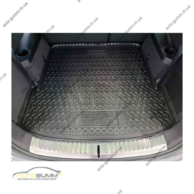 Автомобильный коврик в багажник BYD Tang 2 EV 2018- 6 мест (AVTO-Gumm)