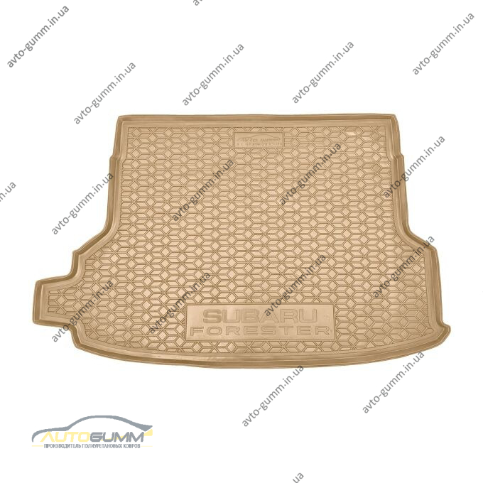 Автомобильный коврик в багажник Subaru Forester 6 2025- с сабвуфером бежевый (AVTO-Gumm)