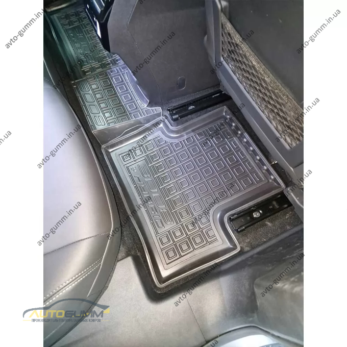 Коврики в салон Peugeot 3008 2025- гибрид/ДВС резиновые, чёрные (AVTO-Gumm)
