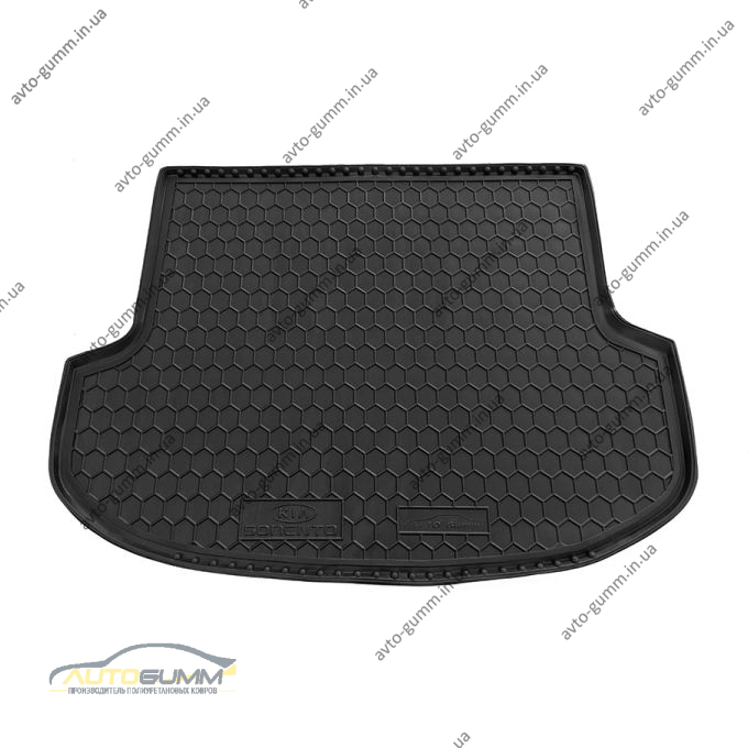 Автомобильный коврик в багажник KIA Sorento 2009-2015 (5 мест) (Avto-Gumm)
