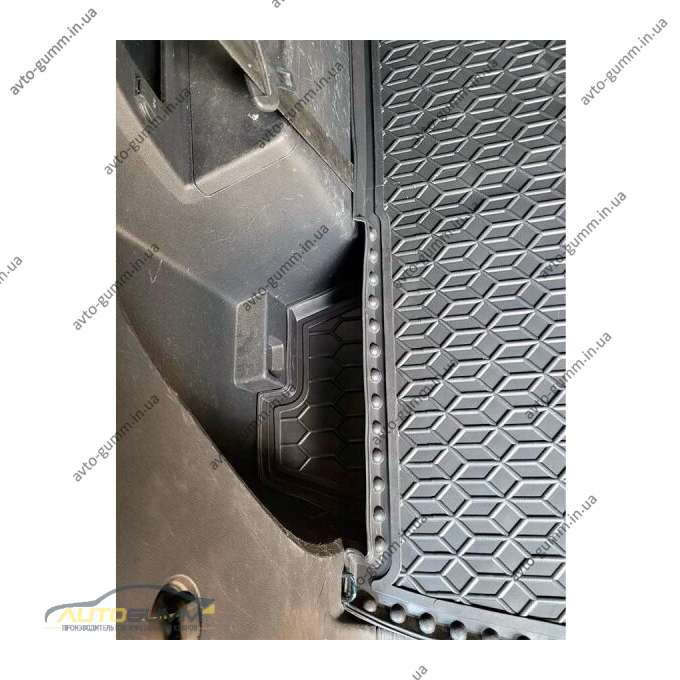 Автомобильный коврик в багажник Volkswagen Atlas 2016- 7 мест удлиненный (AVTO-Gumm)