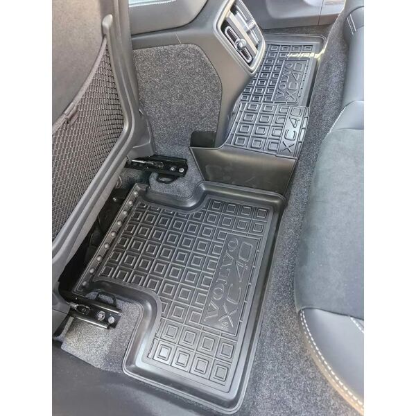 Килимки в салон Volvo XC40 Recharge 2020- гумові, чорні (AVTO-Gumm)