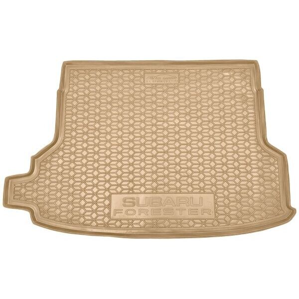 Автомобильный коврик в багажник Subaru Forester 6 2025- с сабвуфером бежевый (AVTO-Gumm)
