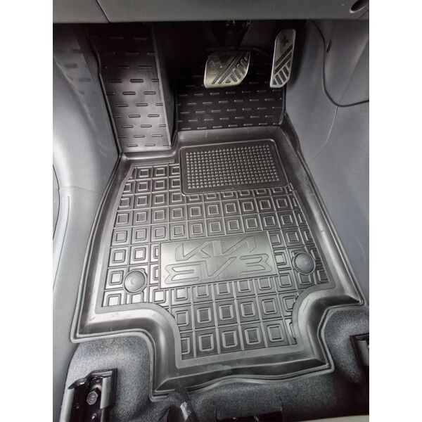 Килимки в салон Kia EV3 2024- гумові, чорні (AVTO-Gumm)