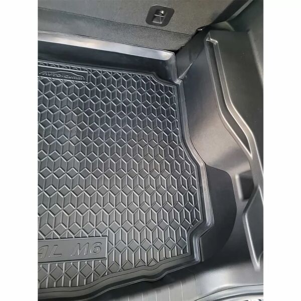 Килимок в багажник Haval M6 2023- гумовий, чорний (AVTO-Gumm)