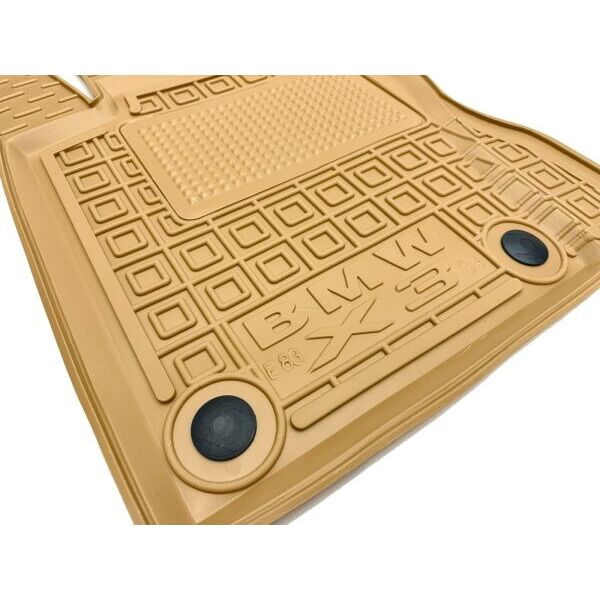 Автомобильные коврики в салон BMW X3 (E83) 2004-2010 бежевые (AVTO-Gumm)