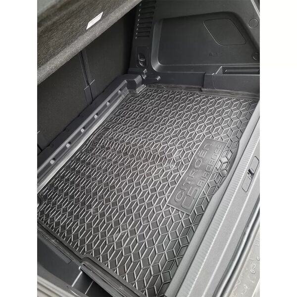 Коврик в багажник Citroen C5 Aircross 2022- нижняя полка резиновый, чёрный (AVTO-Gumm)