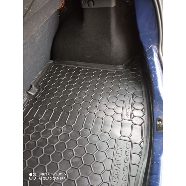 Автомобильный коврик в багажник Renault Sandero 2013- (Avto-Gumm)