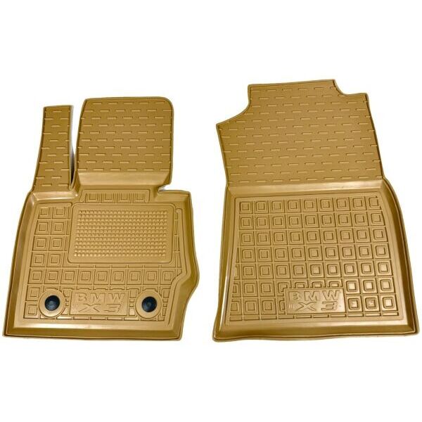 Автомобильные коврики в салон BMW X3 (F25) 2010- бежевые (AVTO-Gumm)