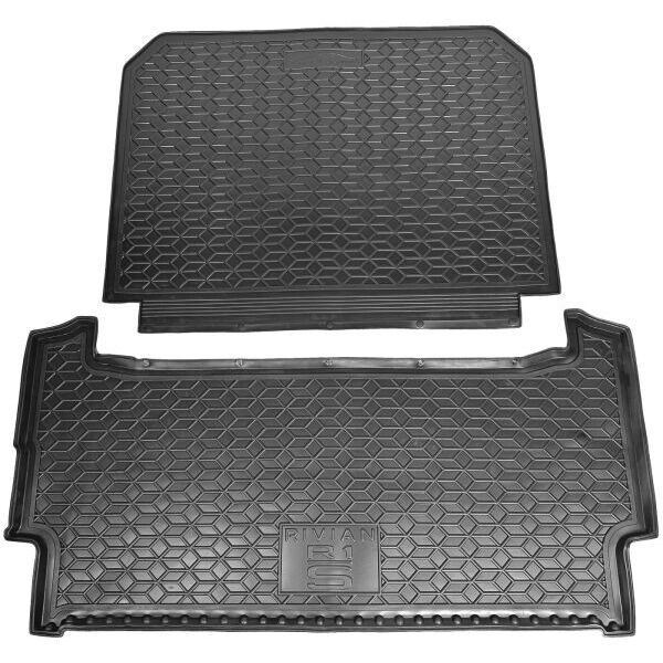 Автомобильный коврик в багажник Rivian R1S 2022- (задний) (AVTO-Gumm)