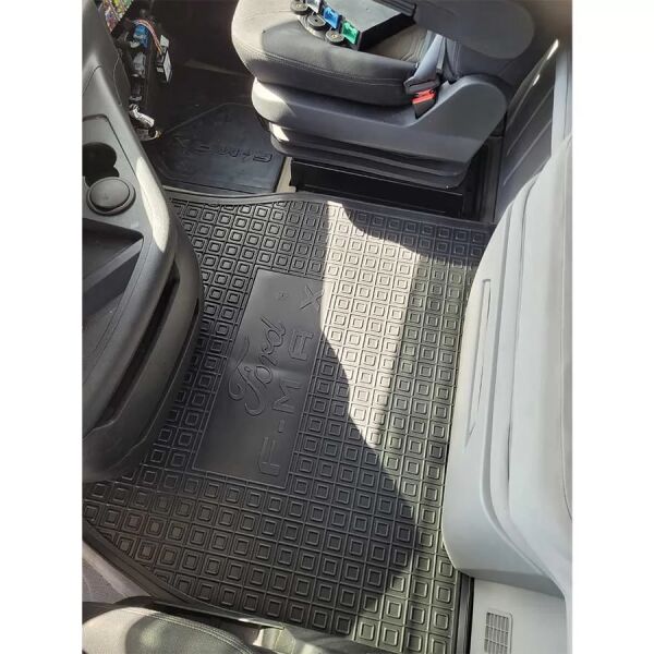 Килимки в салон Ford F-Max 2018- гумові, чорні (AVTO-Gumm)