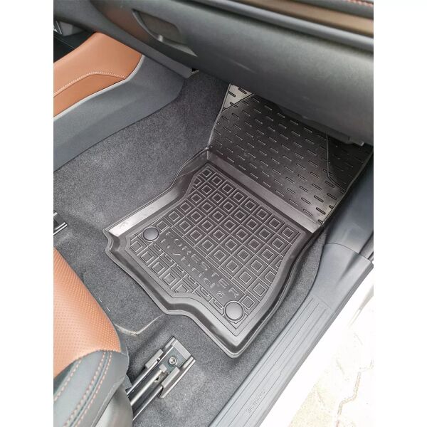 Коврики в салон Subaru Forester 6 2025- гибрид резиновые, чёрные (AVTO-Gumm)