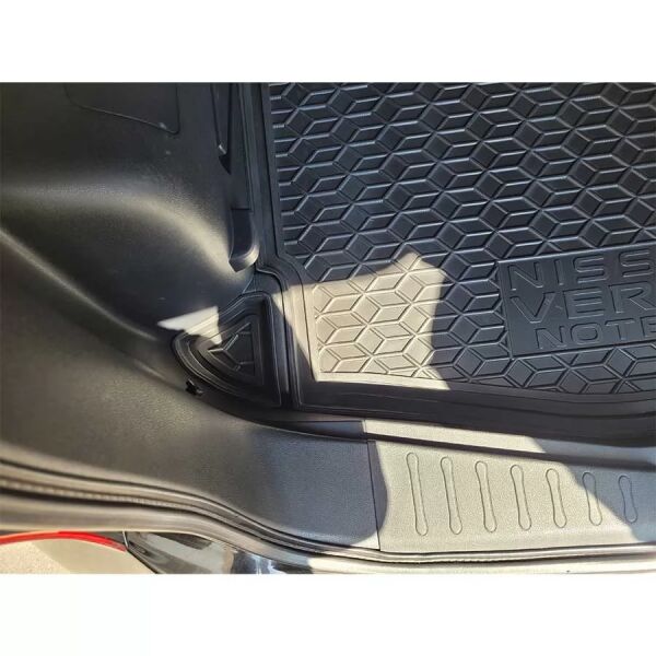 Килимок в багажник Nissan Versa Note 2013-2019 верхня полиця, нижня полиця гумовий, чорний (AVTO-Gumm)