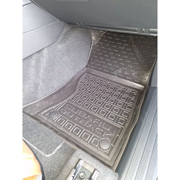 Килимки в салон Subaru Outback 2026- гумові, чорні (AVTO-Gumm)