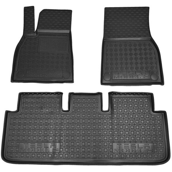 Автомобильные коврики в салон Tesla Model S 2021- (AVTO-Gumm)