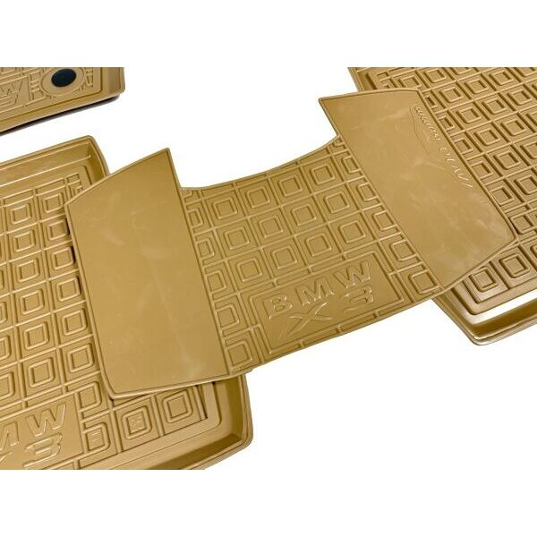 Автомобильные коврики в салон BMW X3 (F25) 2010- бежевые (AVTO-Gumm)