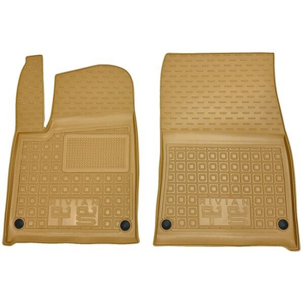 Автомобильные коврики в салон Rivian R1S 2022- 5 мест бежевые (AVTO-Gumm)