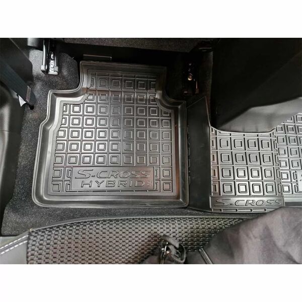 Коврики в салон Suzuki S-Cross 2024- MHEV резиновые, чёрные (AVTO-Gumm)