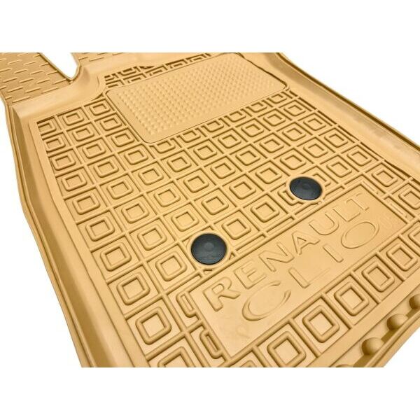 Автомобильные коврики в салон Renault Clio 3 2005- 3 двери бежевые (AVTO-Gumm)