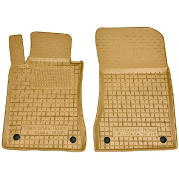 Автомобильные коврики в салон Mercedes E (W211) 2002- бежевые (AVTO-Gumm)