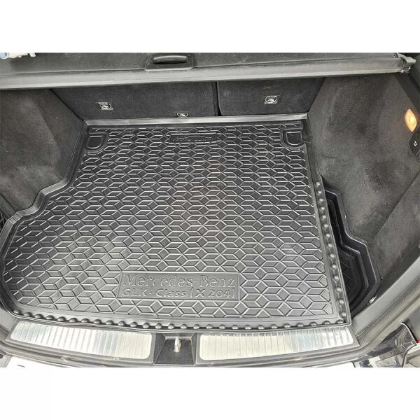 Килимок в багажник Mercedes GLK (X204) 2008-2015 гумовий, чорний (AVTO-Gumm)