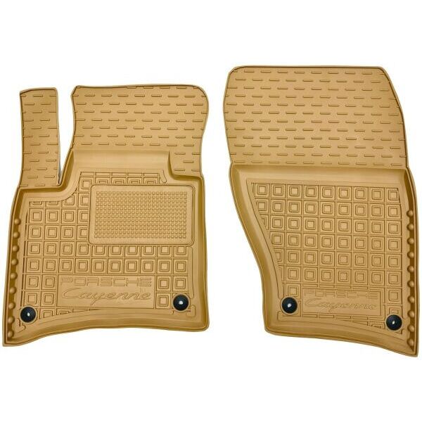 Автомобильные коврики в салон Porsche Cayenne 2010-2017 бежевые (AVTO-Gumm)