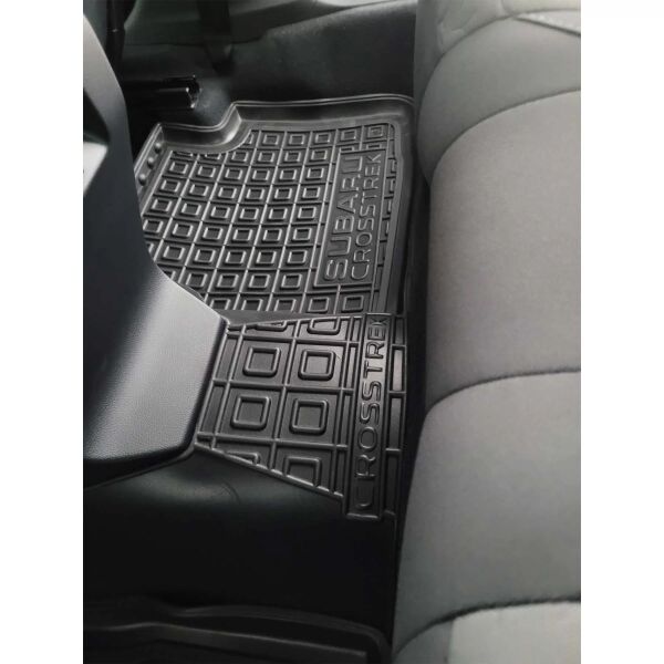 Коврики в салон Subaru Crosstrek 2023- резиновые, чёрные (AVTO-Gumm)