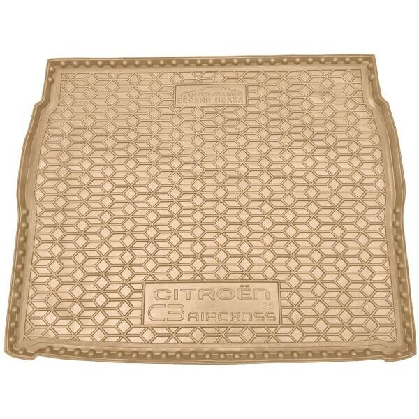 Автомобильный коврик в багажник Citroen C3 Aircross 2025- верхняя полка бежевый (AVTO-Gumm)
