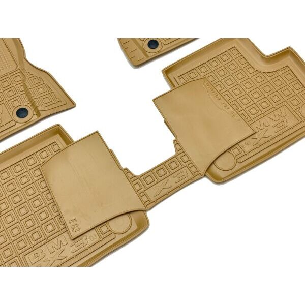 Автомобильные коврики в салон BMW X3 (E83) 2004-2010 бежевые (AVTO-Gumm)