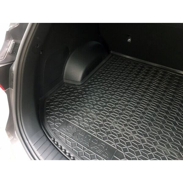Автомобильный коврик в багажник Hyundai Santa Fe 2021- 5 мест (AVTO-Gumm)