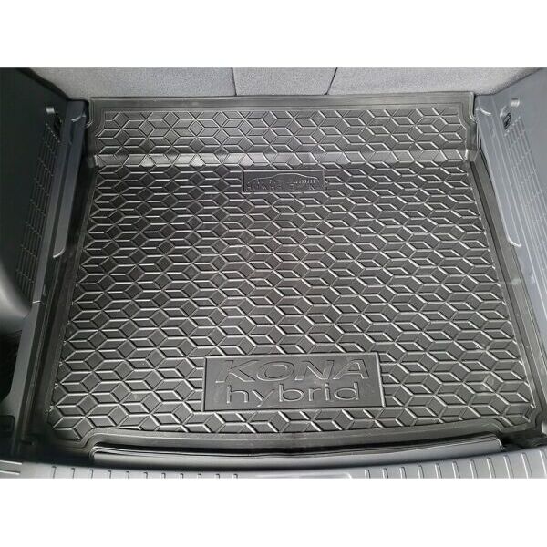 Автомобильный коврик в багажник Hyundai Kona 2023- hybrid нижняя полка (AVTO-Gumm)
