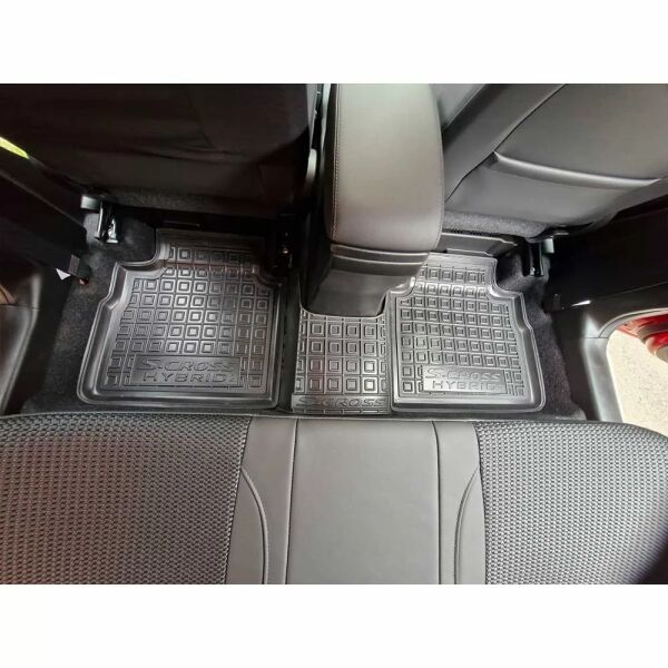 Коврики в салон Suzuki S-Cross 2024- MHEV резиновые, чёрные (AVTO-Gumm)